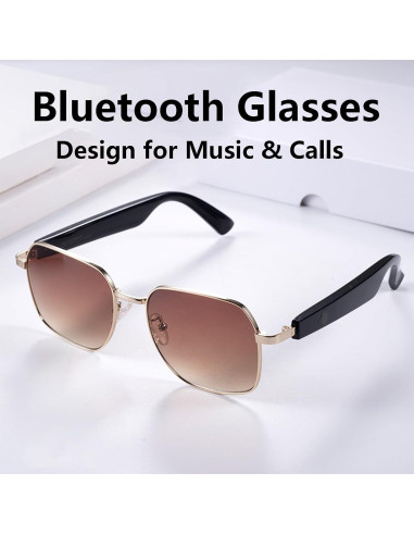Gafas Inteligentes Yosugar Bluetooth UV400 Marrón