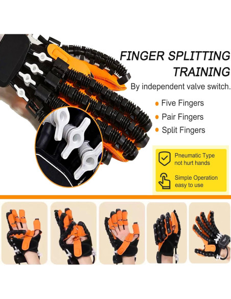 Guantes de Rehabilitación XUETAO para Mano Derecha Grande Guantes de Rehabilitación XUETAO para Mano Derecha Grande