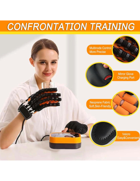 Guantes de Rehabilitación XUETAO para Mano Derecha Grande Guantes de Rehabilitación XUETAO para Mano Derecha Grande