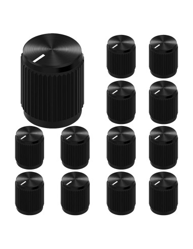 Perillas de Efecto de Guitarra DaierTek 13 Piezas Metal Anodizado