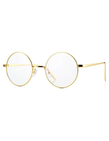 Gafas Retro Acme de Metal con Lentes Transparentes 50mm
