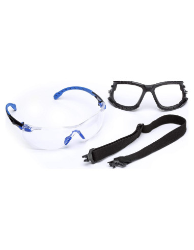 Gafas de Seguridad 3M Solus 1000 Lente Clara Anti-Niebla