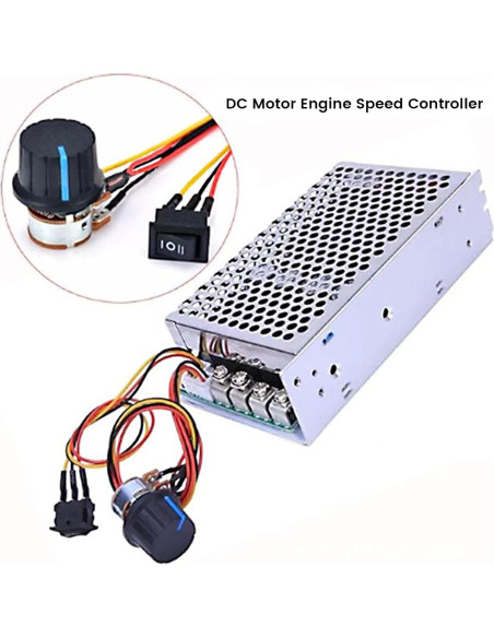 Controlador de Velocidad de Motor DC Carkee 10-50V 100A 5000W Controlador de Velocidad de Motor DC Carkee 10-50V 100A 5000W