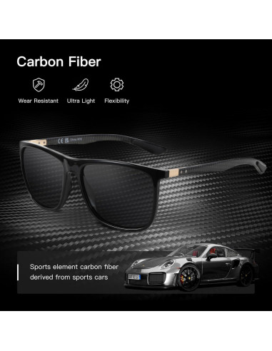 Gafas de sol ZENOTTIC cuadradas polarizadas UV400 para hombres