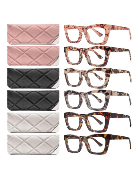 Gafas de Lectura CCVOO Oprah 6 Paquete Anti Luz Azul Gafas de Lectura CCVOO Oprah 6 Paquete Anti Luz Azul