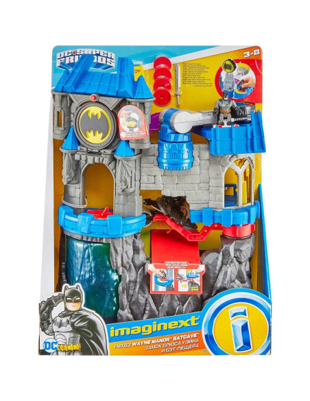 Juguete Batcueva Fisher-Price con Batman y Batimoto Juguete Batcueva Fisher-Price con Batman y Batimoto