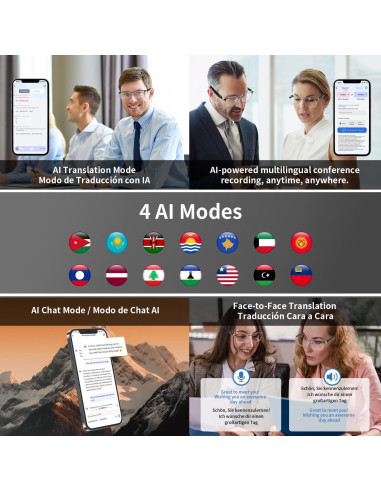 Gafas Inteligentes Genxenon GS06 con Traducción AI y Audio