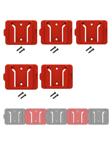 Soporte de Batería Milwaukee 18V - 5 Paquetes de Almacenamiento