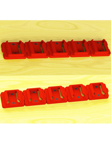 Soporte de Batería Milwaukee 18V - 5 Paquetes de Almacenamiento