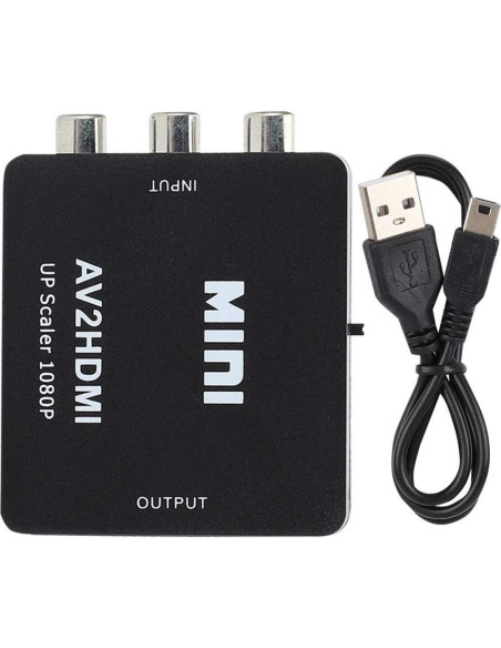Convertidor de Video HD AV a HDMI Sanpyl 1080P USB Convertidor de Video HD AV a HDMI Sanpyl 1080P USB