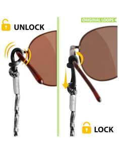 Soporte de Cuerda para Gafas SIGONNA - Ajustable y Antideslizante 2