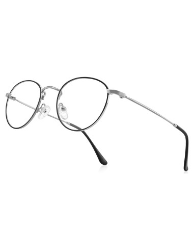 Gafas de lectura metálicas clásicas anti luz azul 0.0x