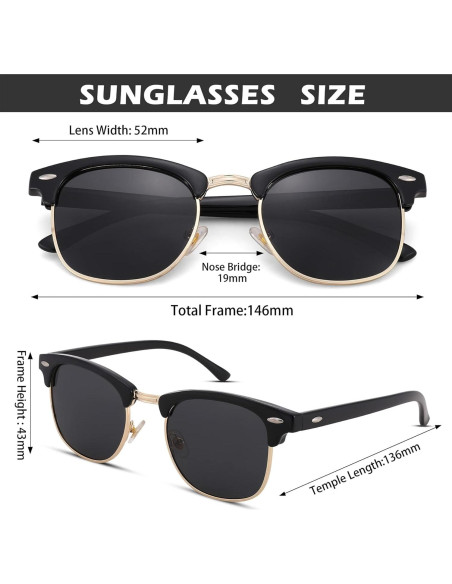 Gafas de sol polarizadas Pro Acme UV 400 unisex 2 piezas Gafas de sol polarizadas Pro Acme UV 400 unisex 2 piezas