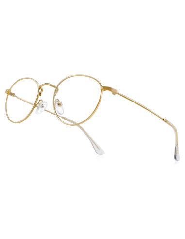 Gafas de lectura metálicas oro 2.5x anti luz azul