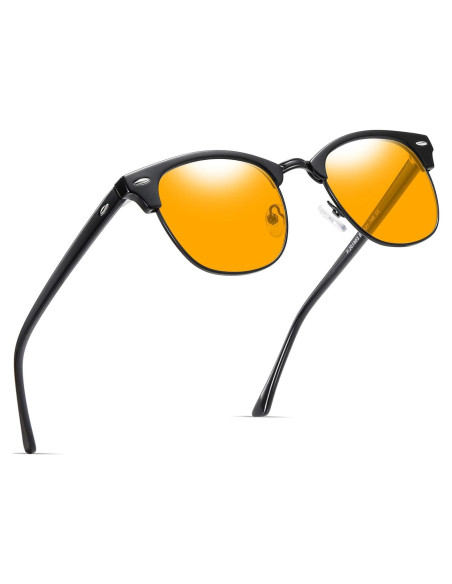 Gafas Anti Luz Azul AOMASTE Media Montura UV Claro Gafas Anti Luz Azul AOMASTE Media Montura UV Claro