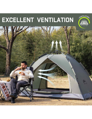 Carpa de Camping Happy Travel HTP-P2-JL para 2 Personas