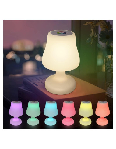 Lámpara de Mesa Inalámbrica uuffoo LED RGB Recargable 27.2cm