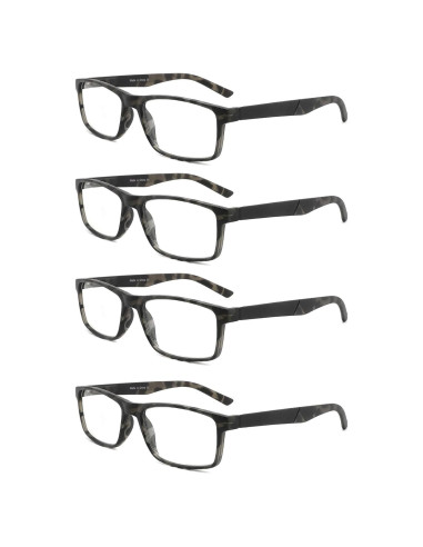 Gafas de lectura DONGDI 4 pack anti luz azul 0.75