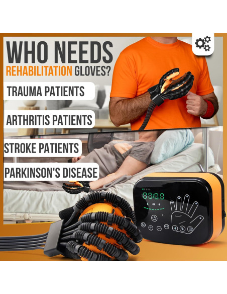 Guantes de Rehabilitación de Mano Linkox - Mano Izquierda S Guantes de Rehabilitación de Mano Linkox - Mano Izquierda S