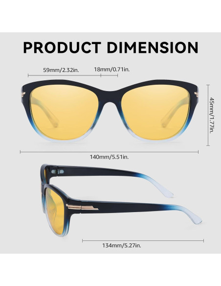 Gafas Antirreflejo SIPHEW para Conducir de Noche Amarillas Gafas Antirreflejo SIPHEW para Conducir de Noche Amarillas