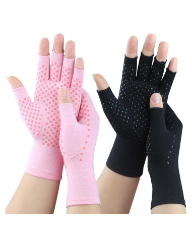 Guantes de Compresión Tiny Chou para Artritis Unisex S