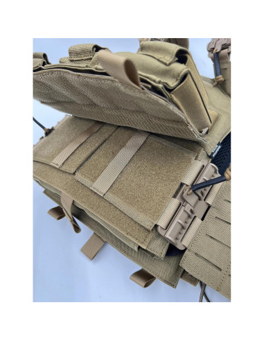 Chaleco Táctico Molle Crusader 2.0 con Bolsillos y Triple Mag
