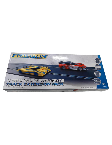 Scalextric Paquete de Extensión de Pista 1:32 - 4 Pistas Scalextric Paquete de Extensión de Pista 1:32 - 4 Pistas
