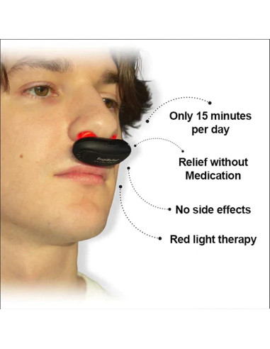 Dispositivo Terapia Nasal Luz Roja QQQ USB Recargable