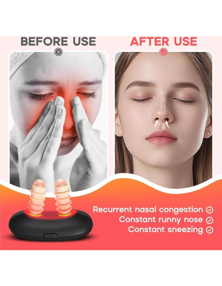 Dispositivo Terapia Nasal Luz Roja QQQ USB Recargable Dispositivo Terapia Nasal Luz Roja QQQ USB Recargable