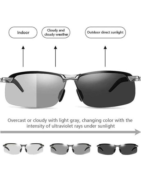 Gafas de sol fotocromáticas Jowxsx UV400 polarizadas Gafas de sol fotocromáticas Jowxsx UV400 polarizadas