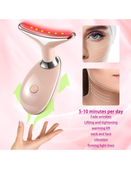 Masajeador Facial VGY AM-812W 7 en 1 Rosa Multifuncional Masajeador Facial VGY AM-812W 7 en 1 Rosa Multifuncional