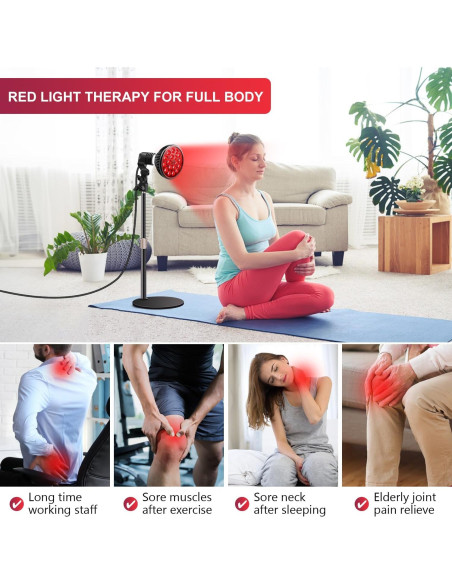Lámpara Terapia Luz Roja Wolezek - Soporte Ajustable 25-42cm Lámpara Terapia Luz Roja Wolezek - Soporte Ajustable 25-42cm