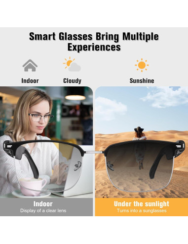 Gafas Inteligentes BUDAOLIU GS13 con Protección UV y Sonido HD