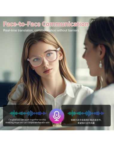 Gafas Inteligentes GenXenon AI-GS03 con Traducción en Tiempo Real