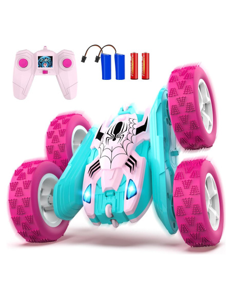 Coche RC Araña Rosa Blissbud para Niñas 6-12 Años Coche RC Araña Rosa Blissbud para Niñas 6-12 Años