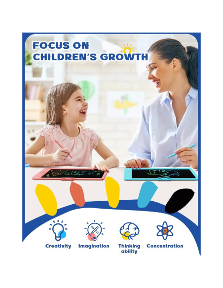 Bravokids Tableta de Escritura LCD 10" Azul para Niños Bravokids Tableta de Escritura LCD 10" Azul para Niños