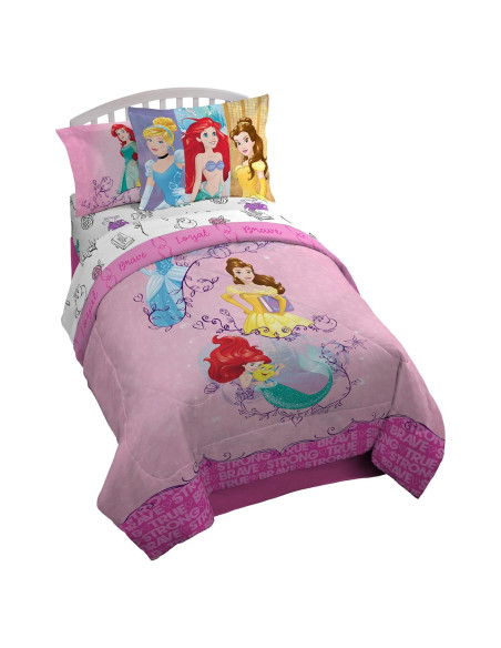 Juego de Cama Twin 5 Piezas Princesa Disney Jay Franco Juego de Cama Twin 5 Piezas Princesa Disney Jay Franco