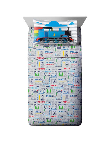 Juego de Cama Thomas & Friends 4 Piezas Jay Franco Microfibra