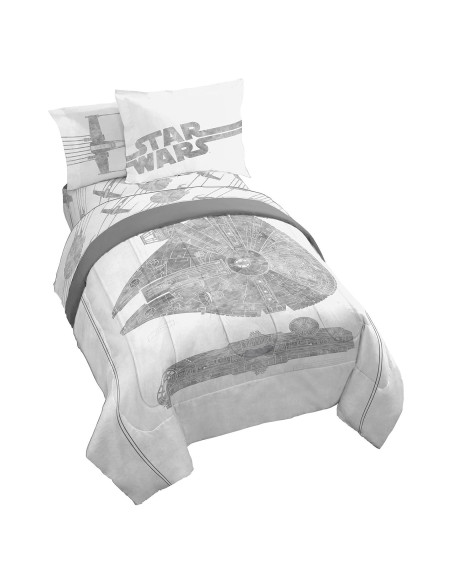 Juego de cama 5 piezas Twin Jay Franco Star Wars Microfibra Juego de cama 5 piezas Twin Jay Franco Star Wars Microfibra