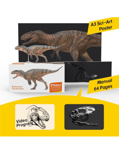 Modelo Dinosaurio PNSO 62Xinchuan El Sinraptor 30cm