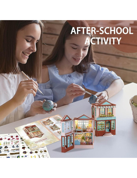 Casa de Muñecas Flever Kit DIY con Muebles 8,38x6,86cm Casa de Muñecas Flever Kit DIY con Muebles 8,38x6,86cm