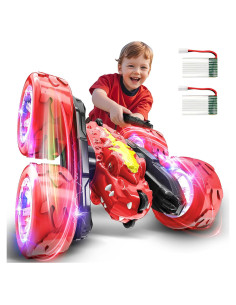 Coche RC Dinosaurio MOBI ONE 360 Doble Lado Rojo