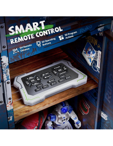 Robot Programable Ruko 6088 Control APP y Gestos Azul