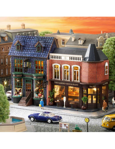 Kit Casa de Muñecas Flever D-001 con Muebles DIY