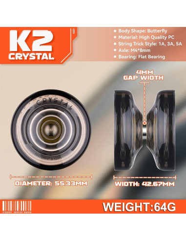Yoyo Profesional MAGICYOYO K2 y N11 Paquete de 2