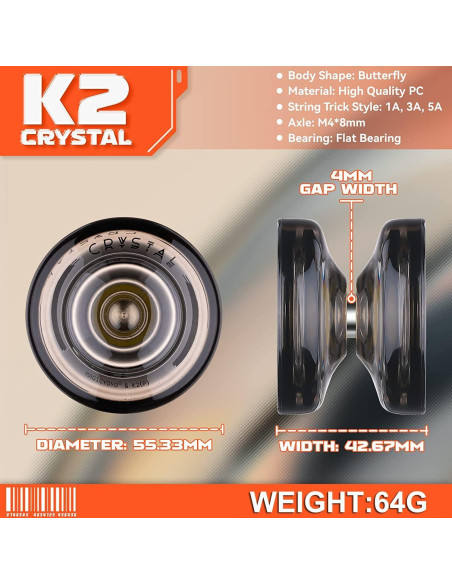 Yoyo Profesional MAGICYOYO K2 y N11 Paquete de 2 Yoyo Profesional MAGICYOYO K2 y N11 Paquete de 2