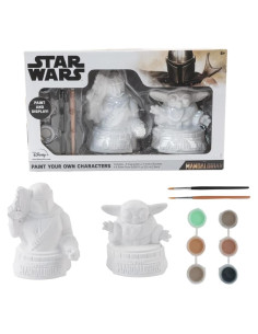 Conjunto de Pintura Star Wars Baby Yoda y Mandaloriano