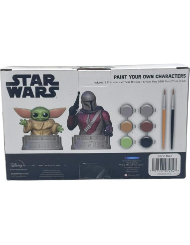 Conjunto de Pintura Star Wars Baby Yoda y Mandaloriano