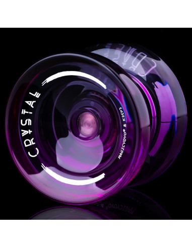 Yoyo Profesional MAGICYOYO K2 Cristal Negro Púrpura