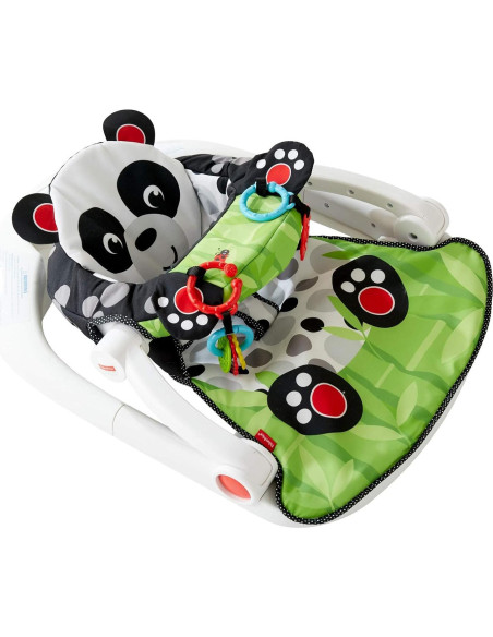 Silla Portátil Bebés Fisher-Price Panda con Juguetes Silla Portátil Bebés Fisher-Price Panda con Juguetes
